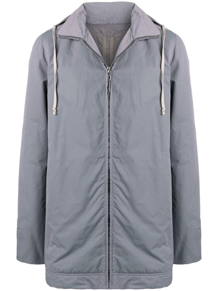 Rick Owens Drkshdw Classic Hoodie Jacket - Blue