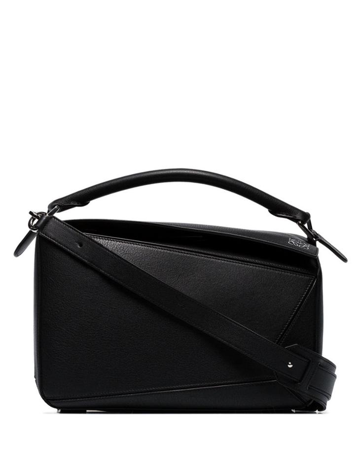 Loewe Black Puzzle Leather Shoulder Bag