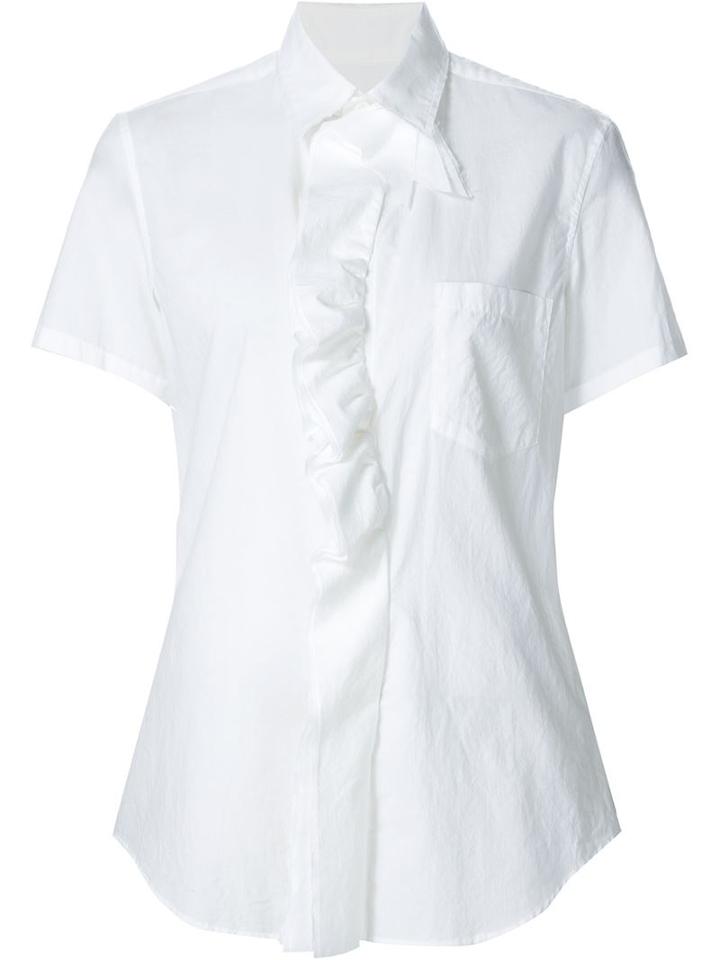 Y's Ruffled Placket Shirt
