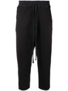 Thom Krom Drop Crotch Cropped Trousers - Black