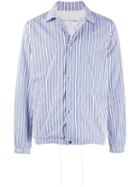 Comme Des Garçons Shirt Striped Shirt Jacket - Blue