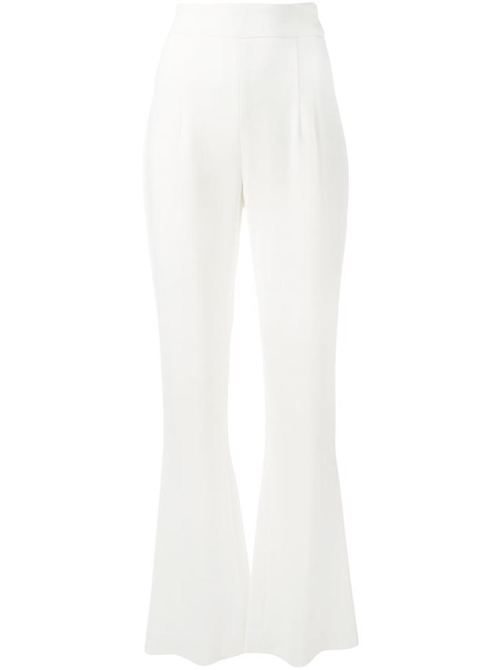 Cushnie Et Ochs Flared Trousers, Women's, Size: 2, White, Spandex/elastane/viscose
