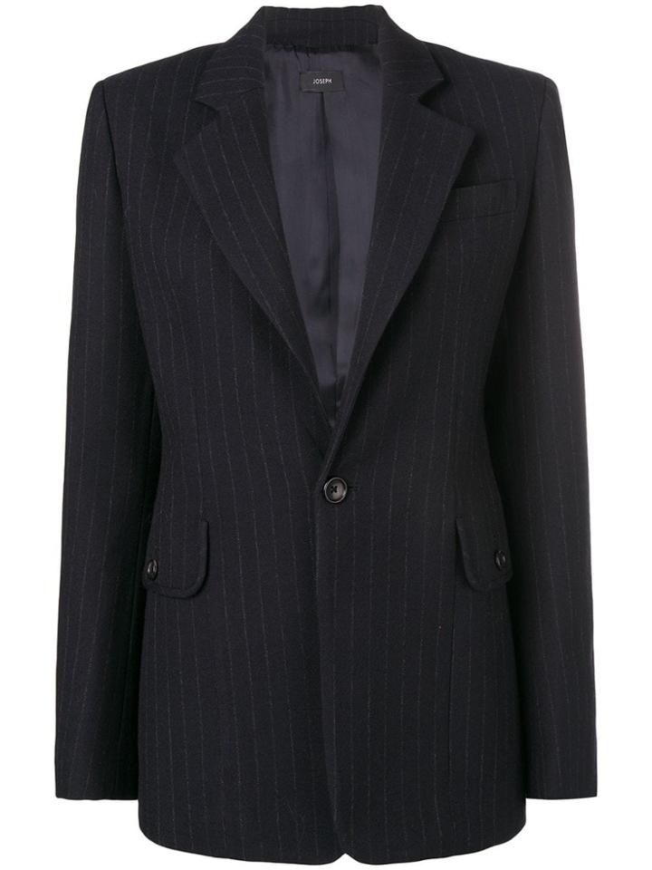 Joseph Pinstripe Blazer - Blue