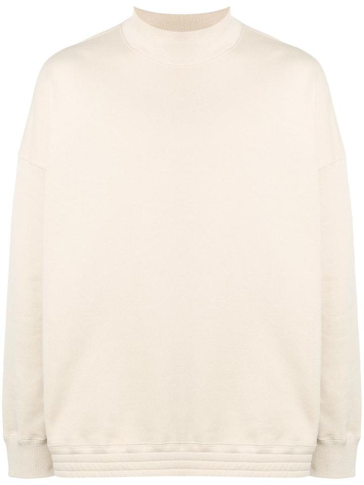 N. Hoolywood Oversized High-neck Sweatshirt - Neutrals