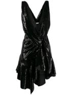 Philosophy Di Lorenzo Serafini Asymmetric Sequinned Dress - Black