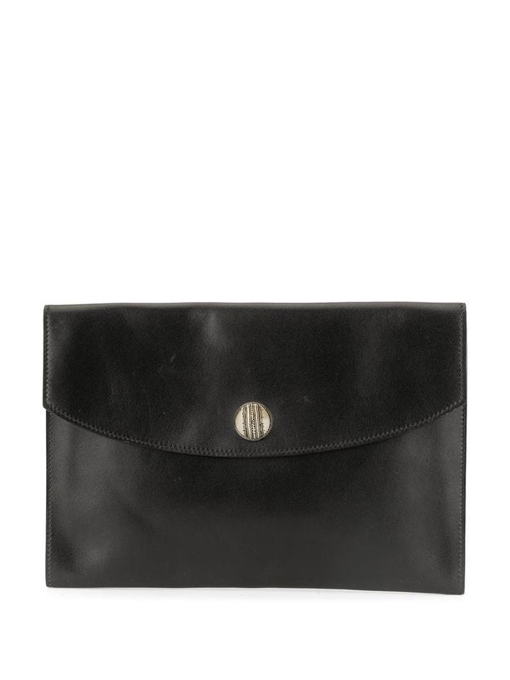 Hermès Pre-owned Pochette Rio Clutch Handbag - Black