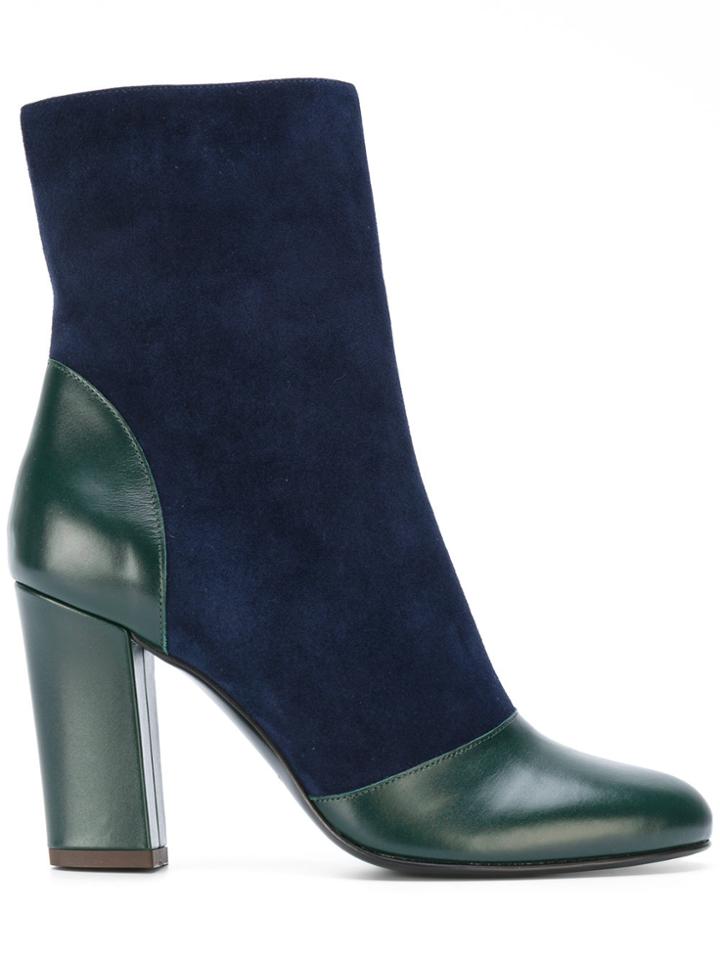 Michel Vivien Round Toe Boots - Blue