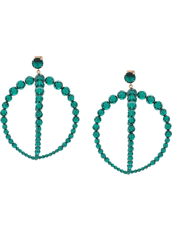 Jacquemus Beaded Orb Earrings - Green