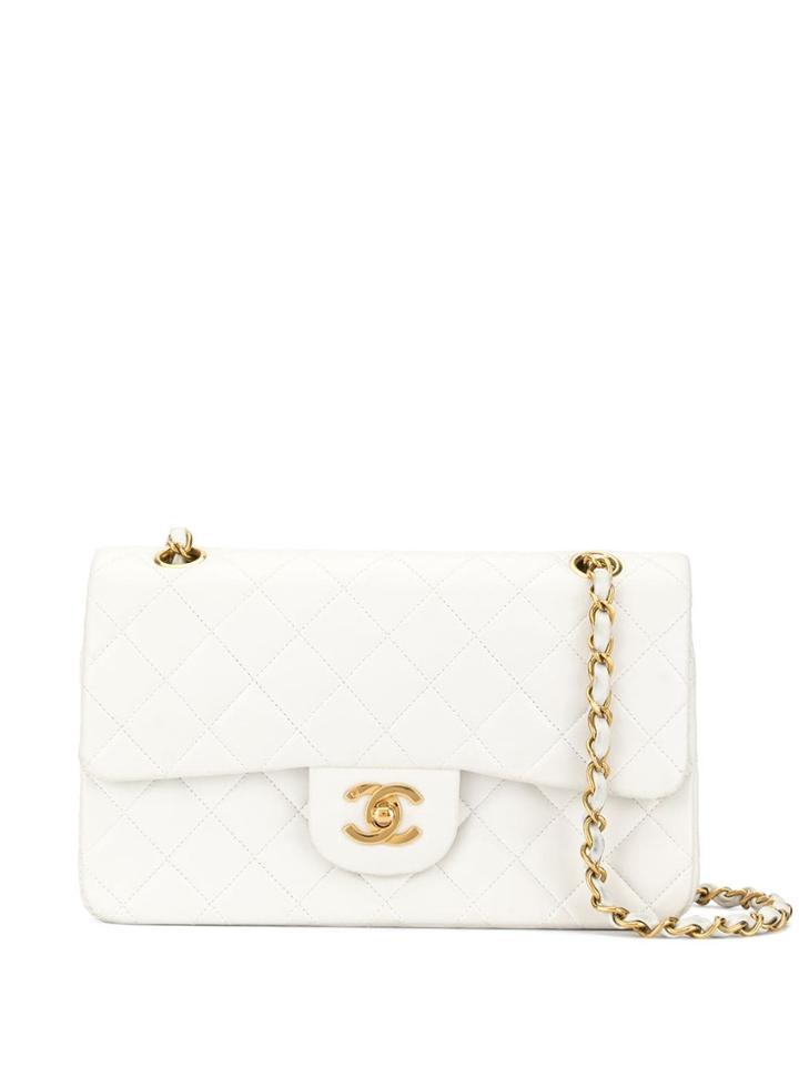 Chanel Vintage Classic Flap Chain Bag 23 - White