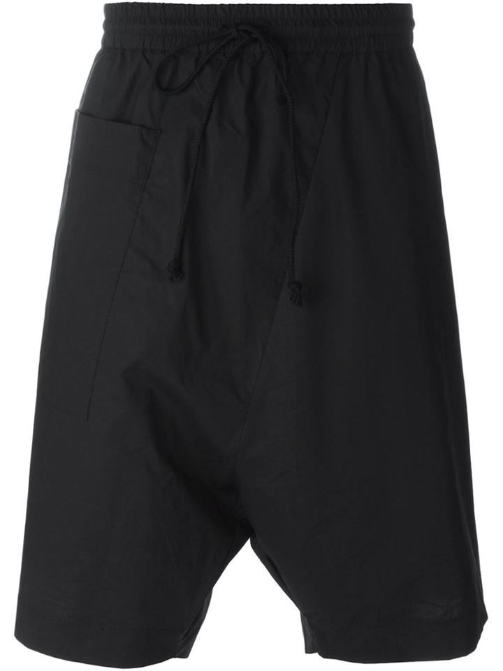 Lost & Found Rooms Drop-crotch Track Shorts - Black
