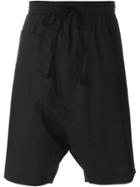 Lost & Found Rooms Drop-crotch Track Shorts - Black