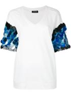 Twin-set - V-neck T-shirt - Women - Cotton - Xxs, Women's, White, Cotton