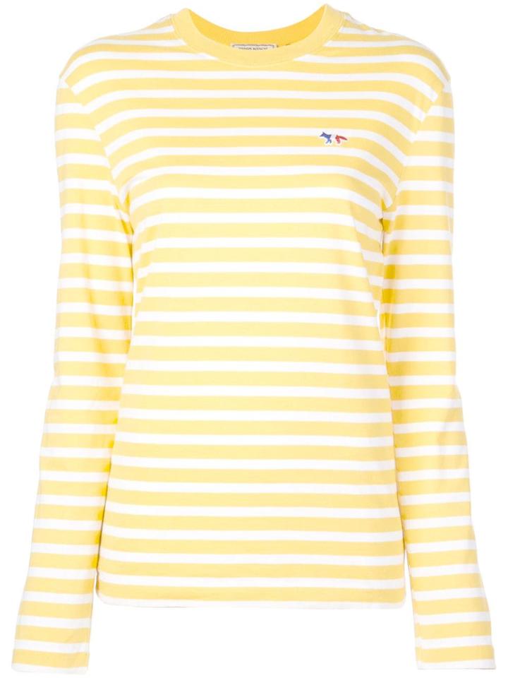 Maison Kitsuné Striped T-shirt - Yellow