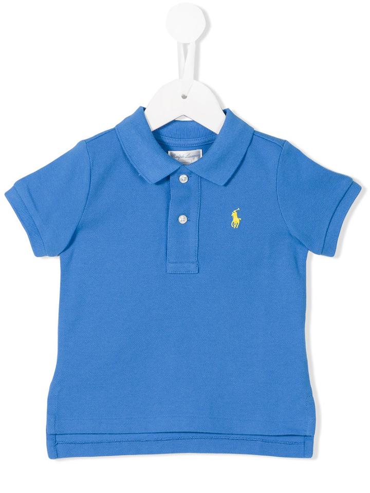 Ralph Lauren Kids Embroidered Logo Polo Shirt, Toddler Boy's, Size: 24 Mth, Blue