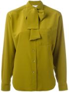 Céline Vintage Pussybow Blouse - Green