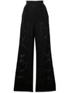 Stella Mccartney Wide-leg Lace Trousers - Black