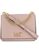 Michael Michael Kors Foldover Logo Crossbody Bag - Pink & Purple
