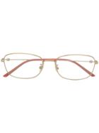 Gucci Eyewear Square Glasses - Gold