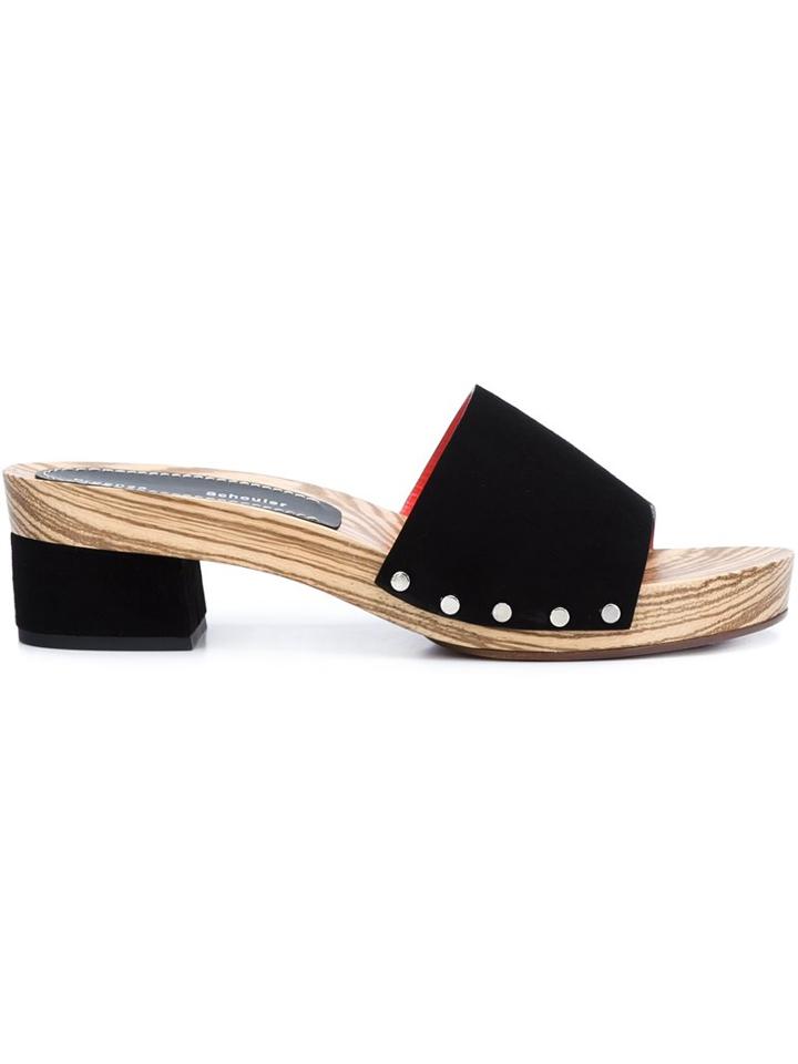 Proenza Schouler Wooden Sole Mules