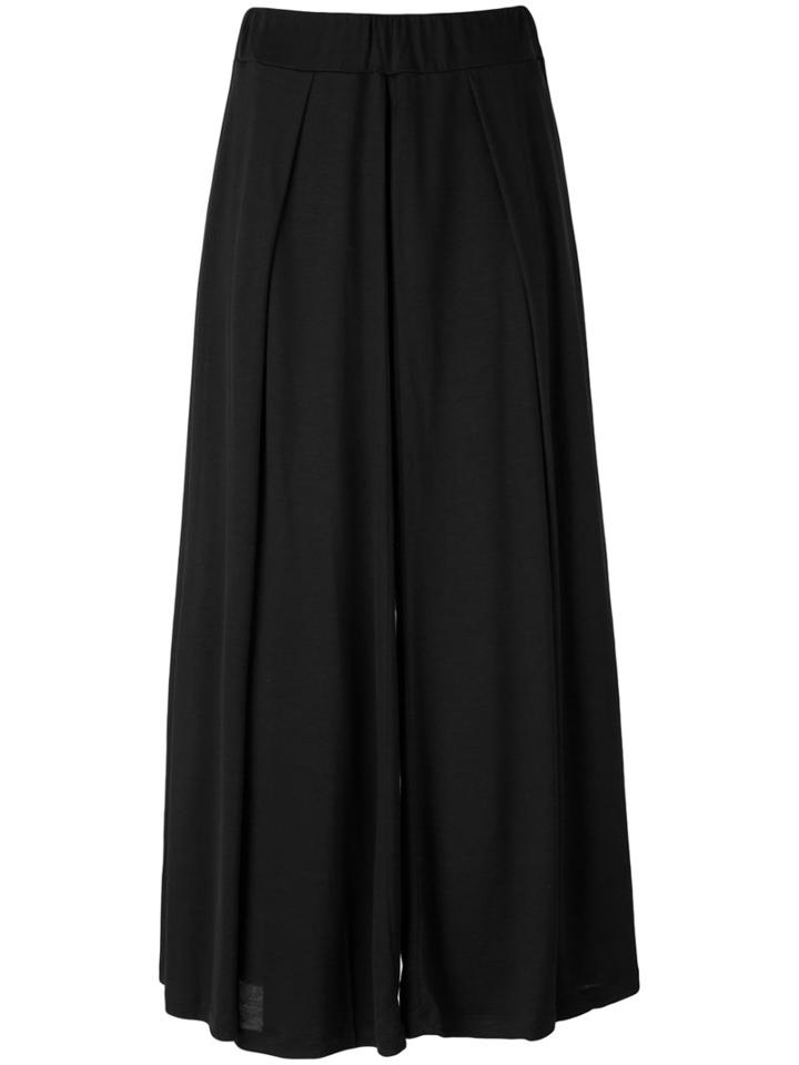 Henrik Vibskov Wide Leg Cropped Pants, Women's, Size: Xs, Black, Tencel