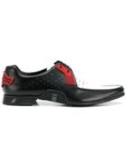 Prada Perforated Lace-up Shoes - Black
