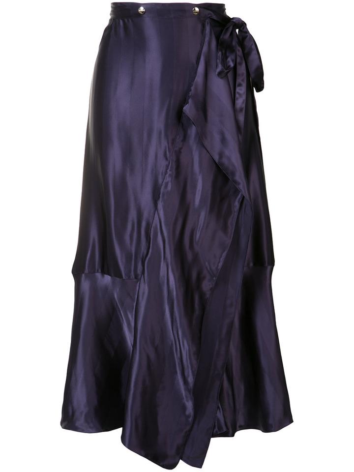 Nina Ricci - Pleated Skirt - Women - Silk/viscose - 38, Pink/purple, Silk/viscose