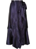 Nina Ricci - Pleated Skirt - Women - Silk/viscose - 38, Pink/purple, Silk/viscose