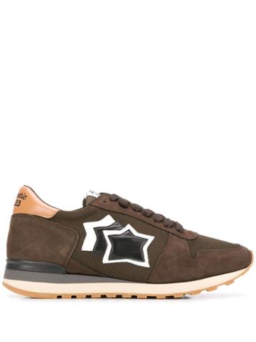 Atlantic Stars Star Patch Sneakers - Brown