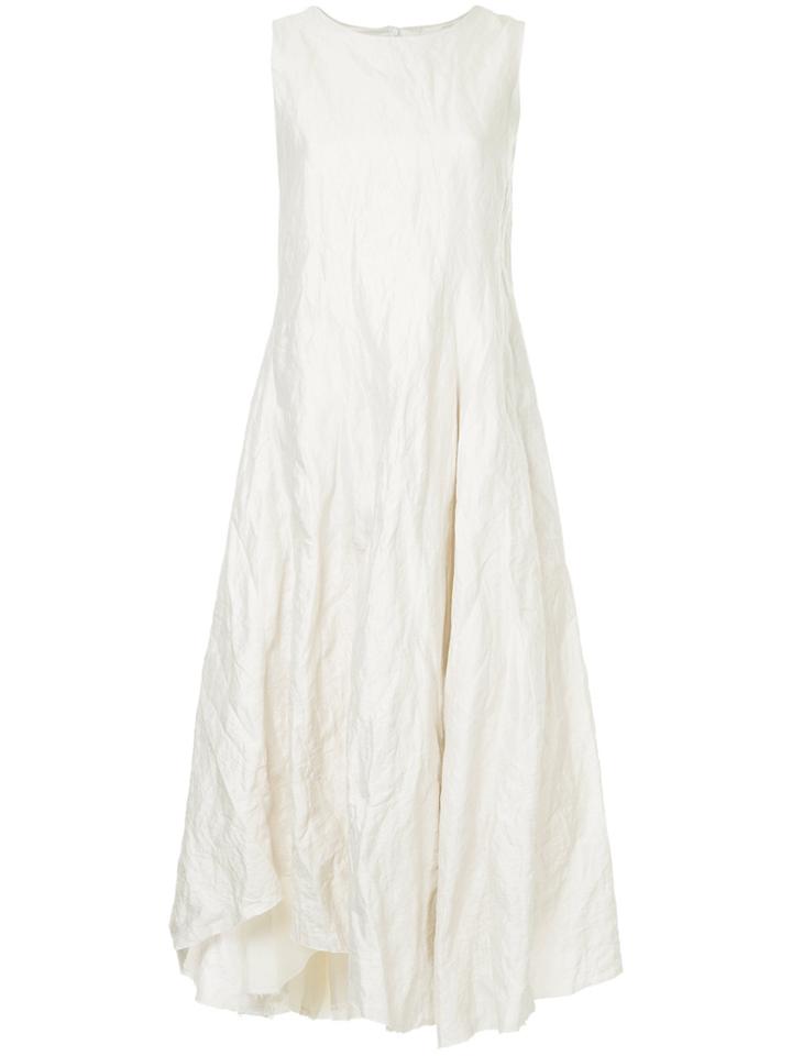 Song For The Mute Flared Twisted Dress - White