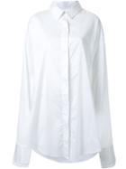 Strateas Carlucci Oversized Shirt, Women's, Size: Small, White, Cotton