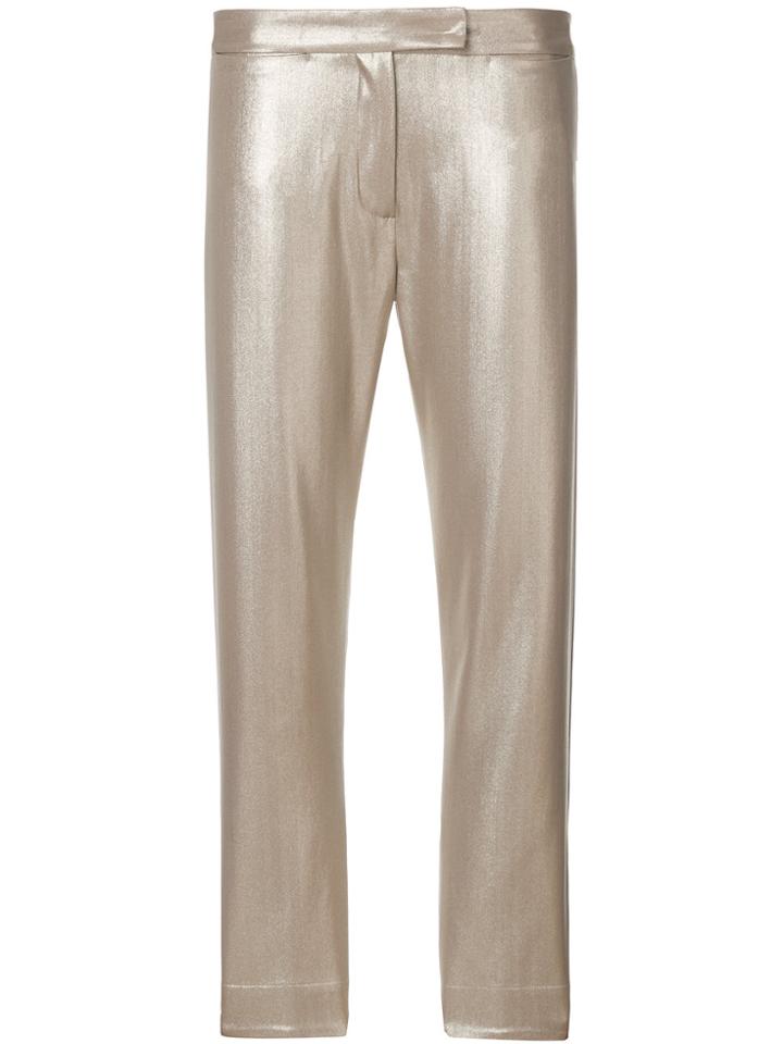 Ann Demeulemeester Metallic Skinny Trousers