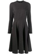 Ermanno Scervino Flared Midi Dress - Black