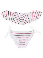 Mc2 Saint Barth Kids Striped Bikini - Grey