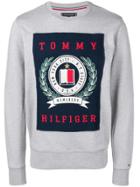 Tommy Hilfiger Logo Printed Sweatshirt - Grey