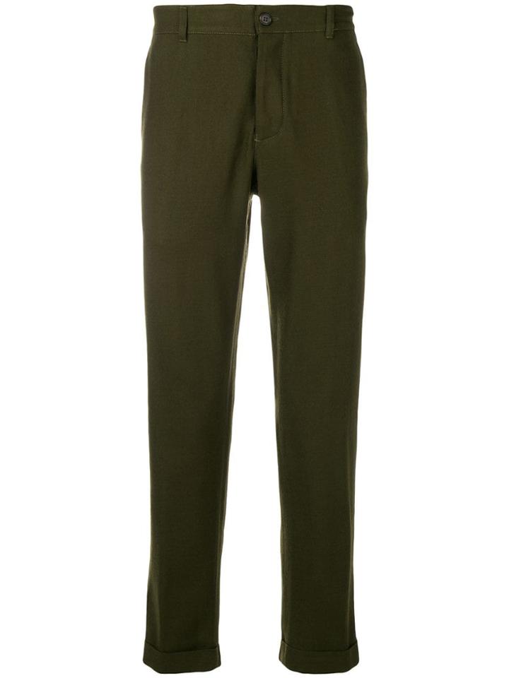 Ann Demeulemeester Grise Straight-leg Chinos - Green