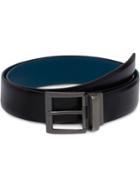 Prada Reversible Saffiano And Leather Belt - Black