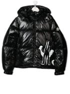 Moncler Kids X Unicef Teen Hooded Padded Jacket - Black