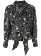 Isabel Marant - 'lemony' Wrap Jacket - Women - Cotton/linen/flax - 36, Women's, Black, Cotton/linen/flax