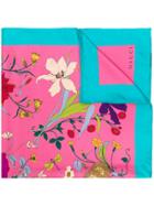 Gucci Floral Print Scarf - Pink