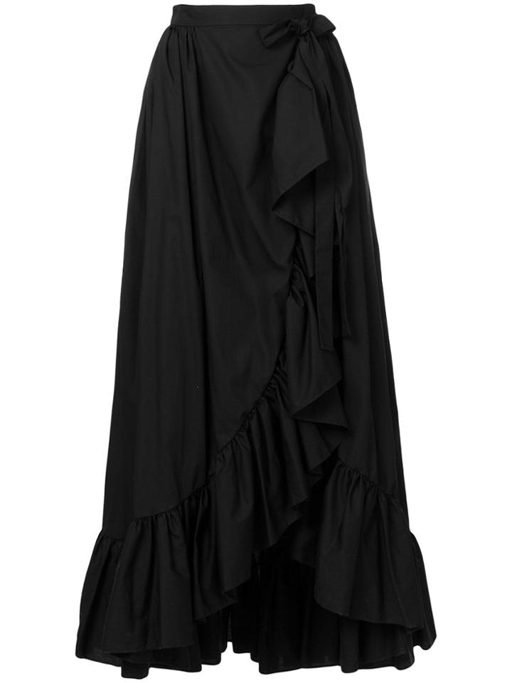 Milla Milla Ruffle Hem Wrap Skirt - Black