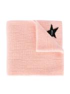 Msgm Kids Star Patch Knitted Scarf, Girl's, Pink/purple