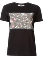 Msgm Tokyo Map Print T-shirt
