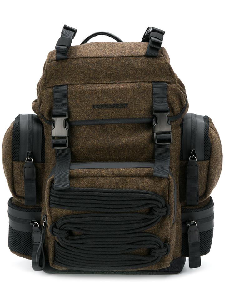 Dsquared2 Multi-compartment Backpack - Brown