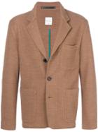 Paul Smith - Knitted Blazer - Men - Cotton/polyamide/wool - S, Brown, Cotton/polyamide/wool