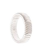 Mattia Cielo 18kt White Gold Universo Diamond Stretch Bangle - Silver