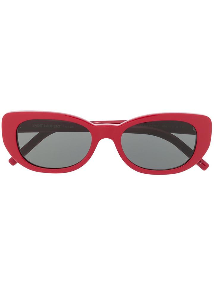 Saint Laurent Eyewear Sl316 Betty Rounded Sunglasses - Red