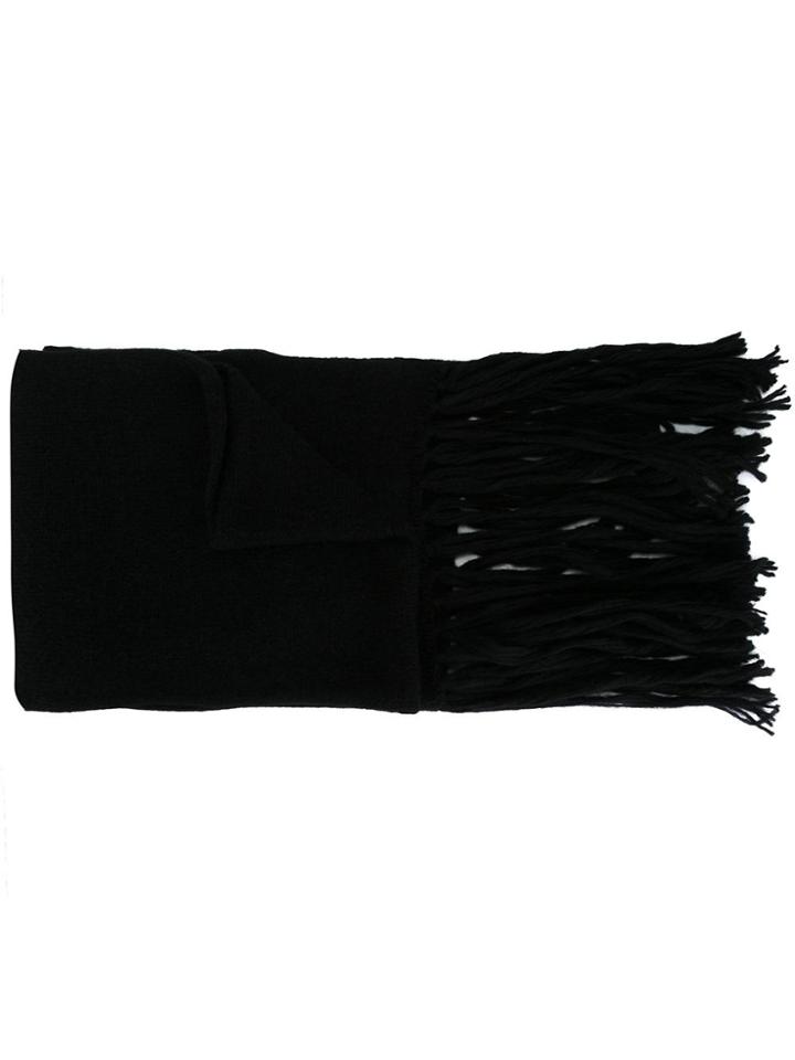Ami Alexandre Mattiussi Fringed Scarf - Black