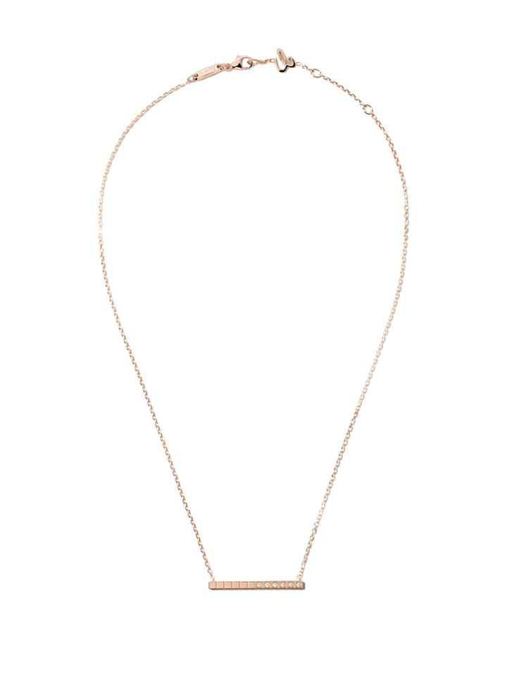 Chopard 18kt Rose Gold Ice Cube Pure Diamond Necklace - Unavailable