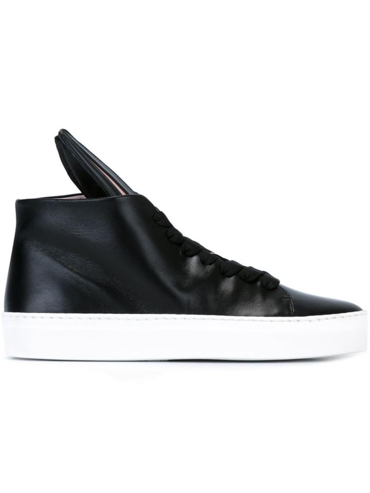 Minna Parikka Bunny Sneakers, Women's, Size: 35, Black, Nappa Leather/rubber