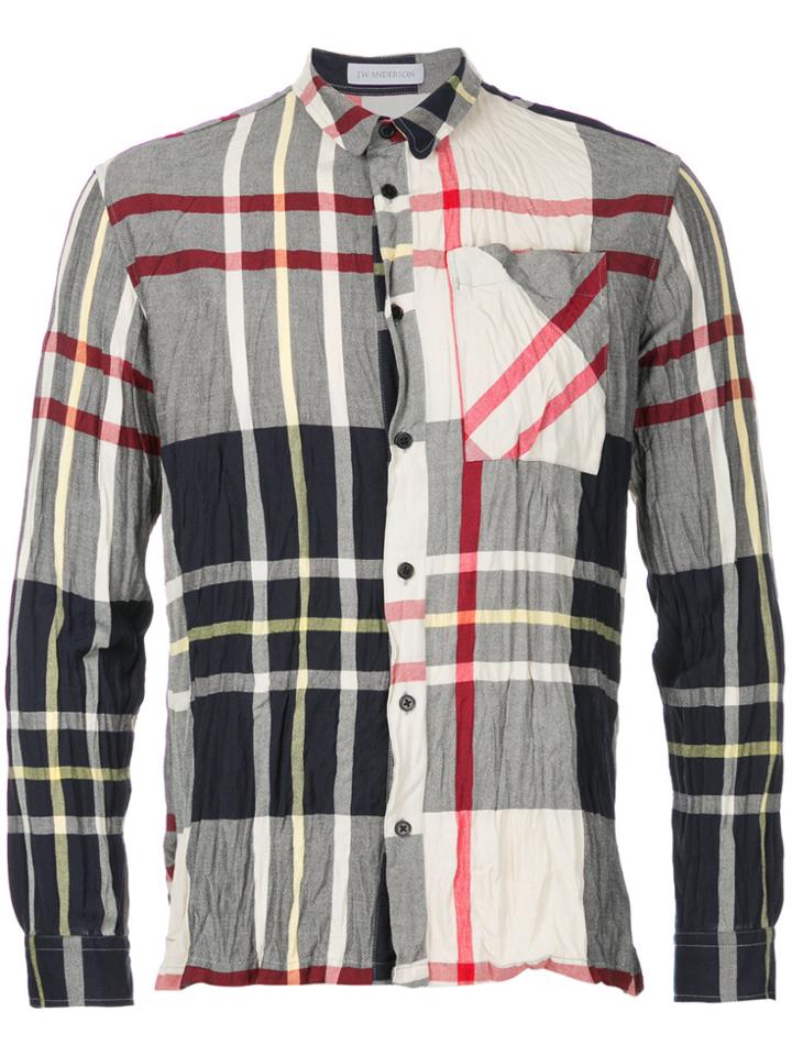 Jw Anderson Crinkle Check Shirt - Multicolour